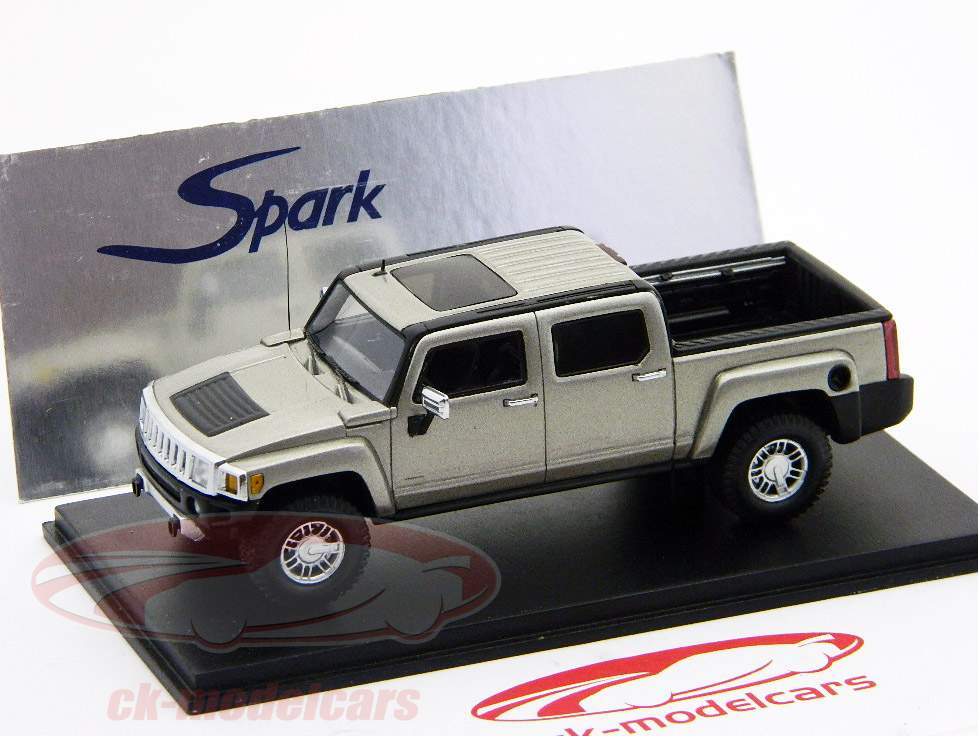 ハマーH3Tは、モデル2008グレーメタリック1:43スパークをピックアップ