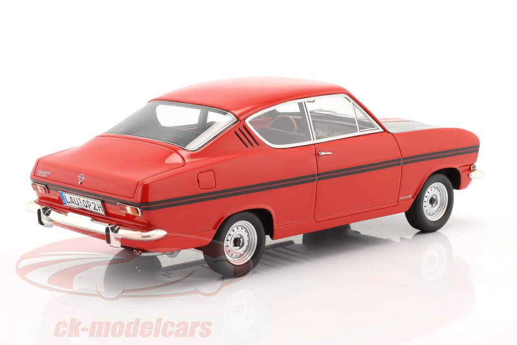 Opel Kadett B Rallye Coupe rød / sort 1:18 Schuco