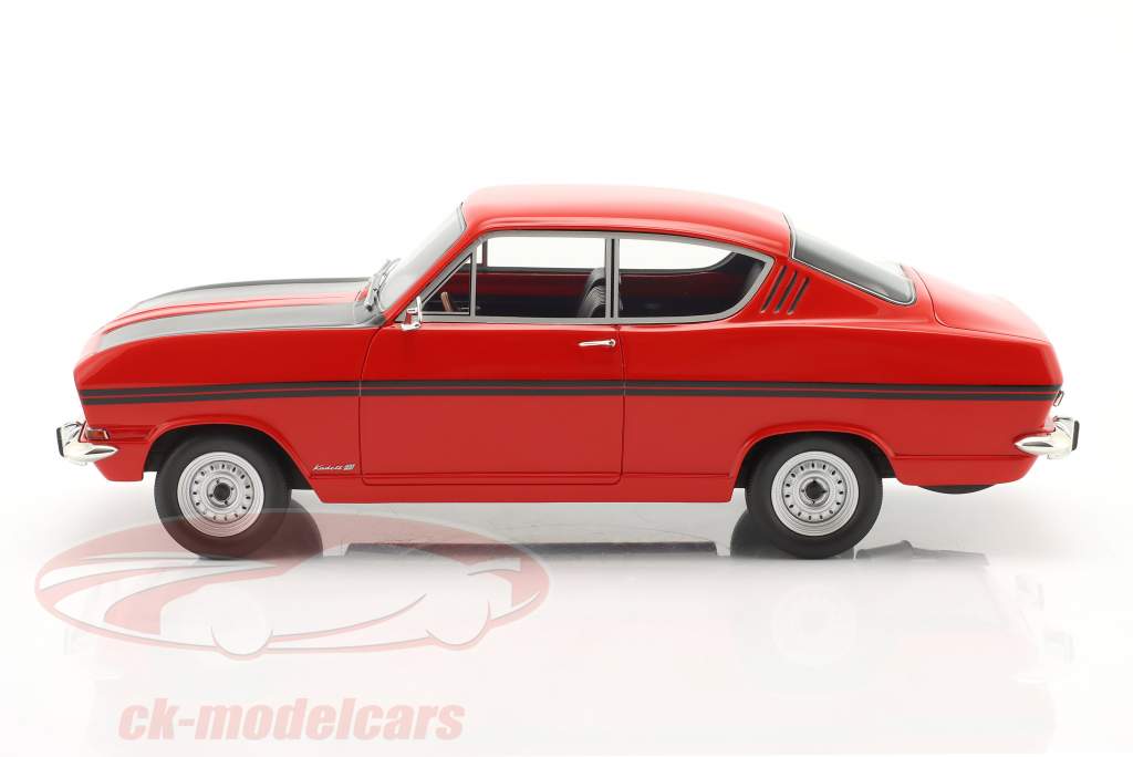 Opel Kadett B Rallye Coupe rød / sort 1:18 Schuco