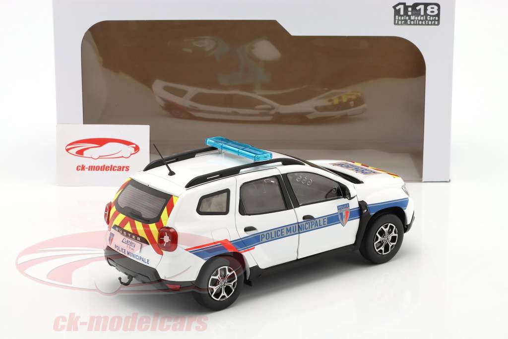 Dacia Duster Ph.2 Police Municipale 2021 weiß / blau 1:18 Solido