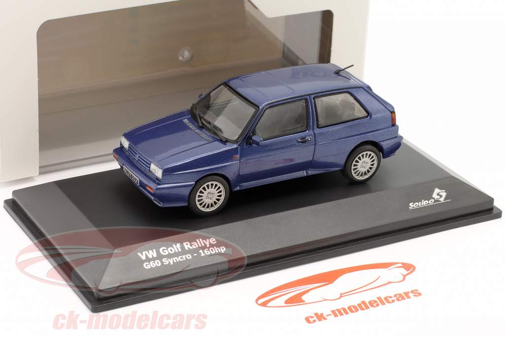 Volkswagen VW Golf митинг G60 Syncro синий металлический 1:43 Solido