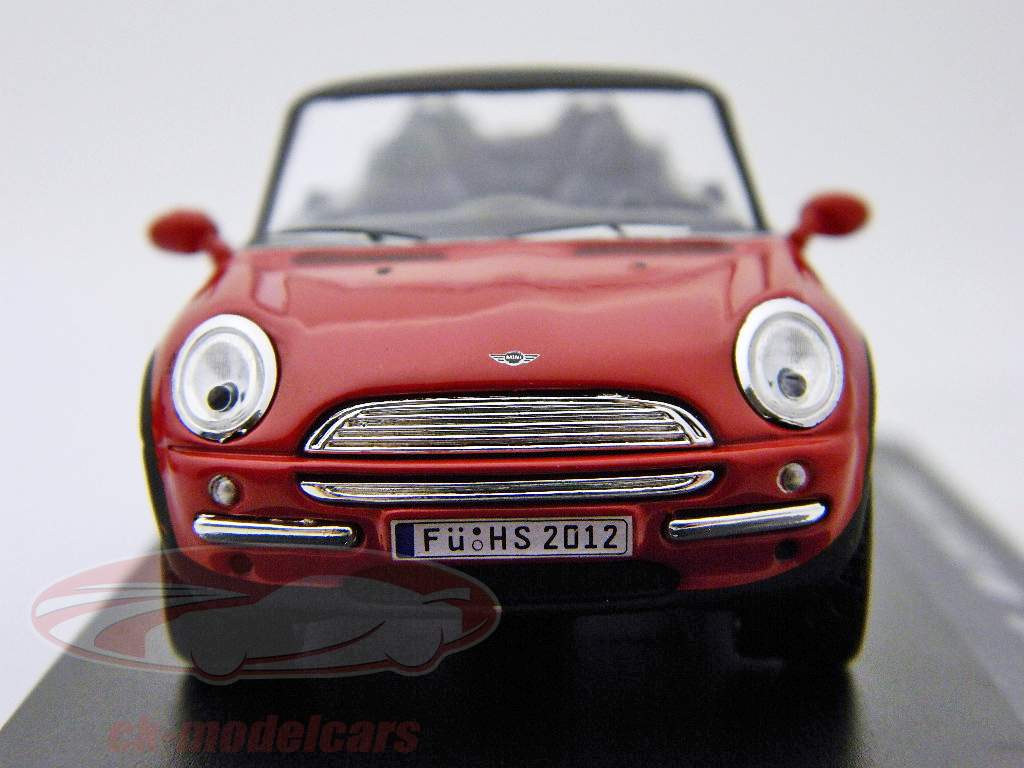 Mini Cooper Cabriolet rød / rød 1:43 High Speed
