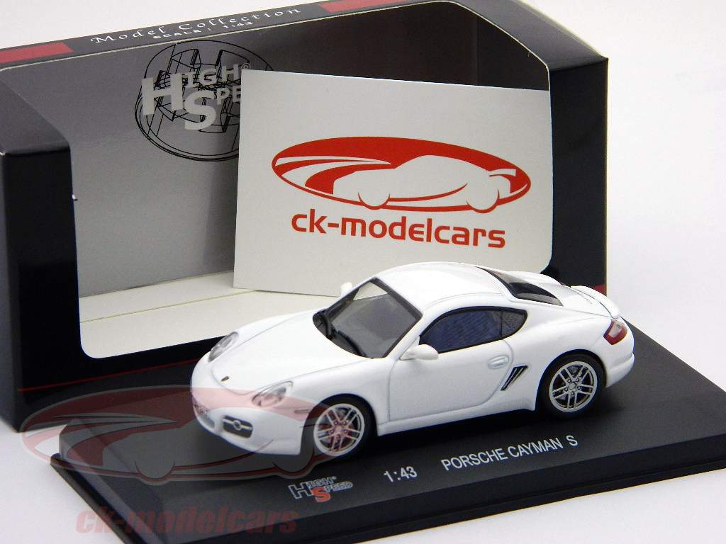 Porsche Cayman S 2007 white 1:43 HighSpeed