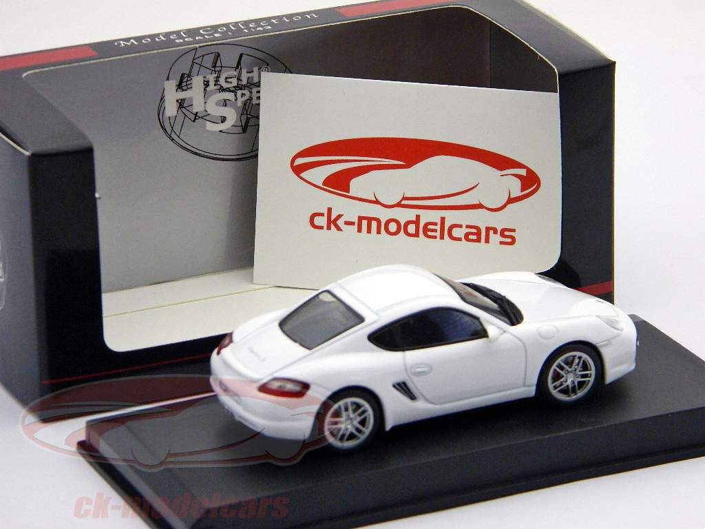 Porsche Cayman S 2007 white 1:43 HighSpeed