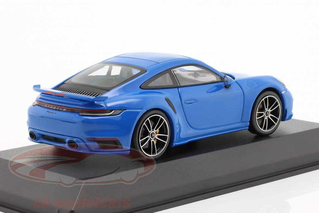 Porsche 911 (992) Turbo S Sport Design 2021 sharkblue 1:43 Minichamps