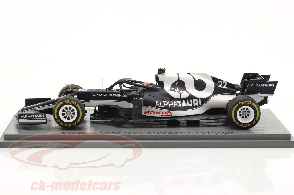 Spark 1:43 Yuki Tsunoda Alpha Tauri AT02 #22 Bahrain GP