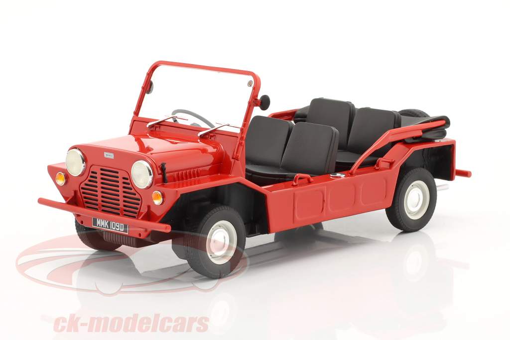 Mini Moke RHD Byggeår 1965 rød 1:18 Cult Scale