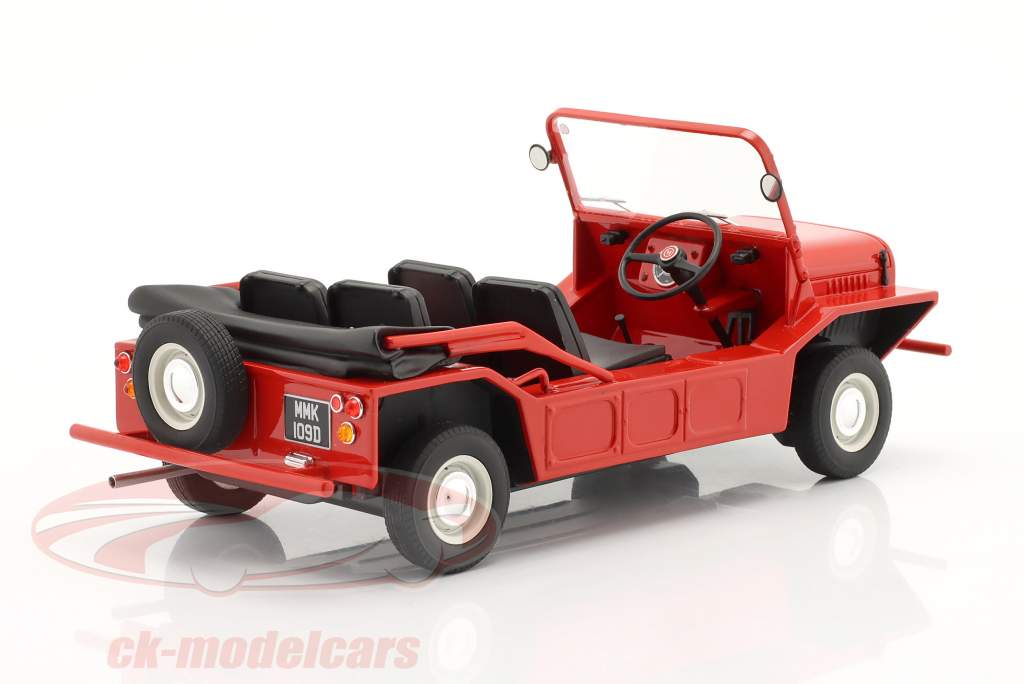 Mini Moke RHD Bouwjaar 1965 rood 1:18 Cult Scale