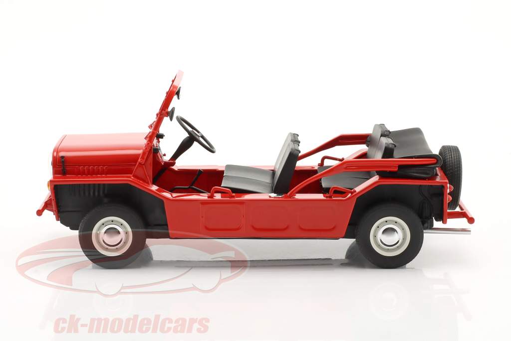 Mini Moke RHD Bouwjaar 1965 rood 1:18 Cult Scale