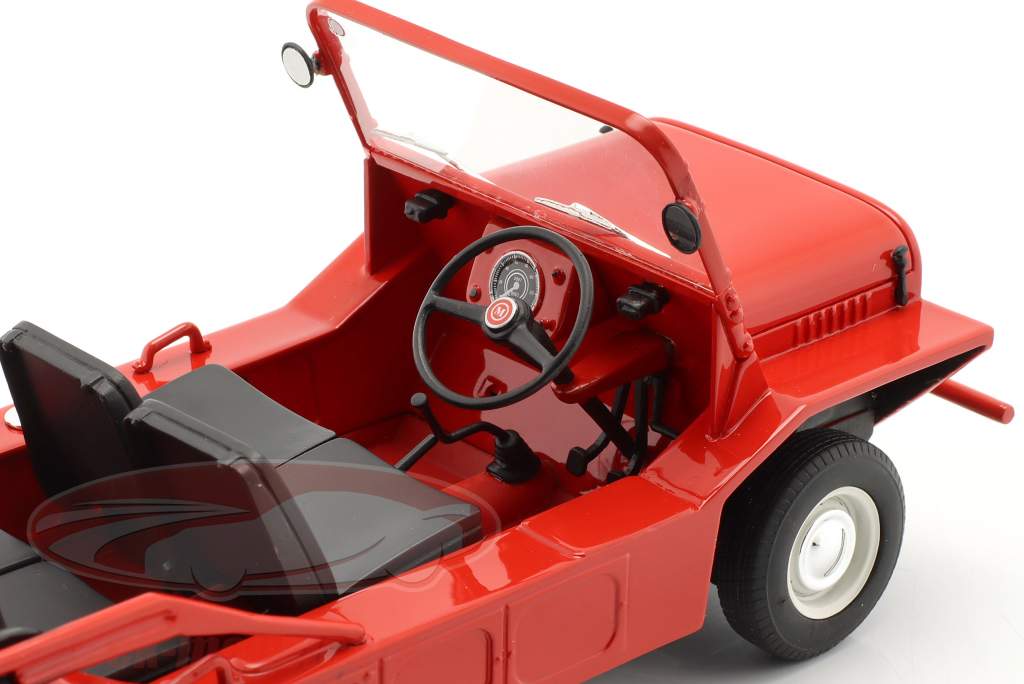 Mini Moke RHD Bouwjaar 1965 rood 1:18 Cult Scale