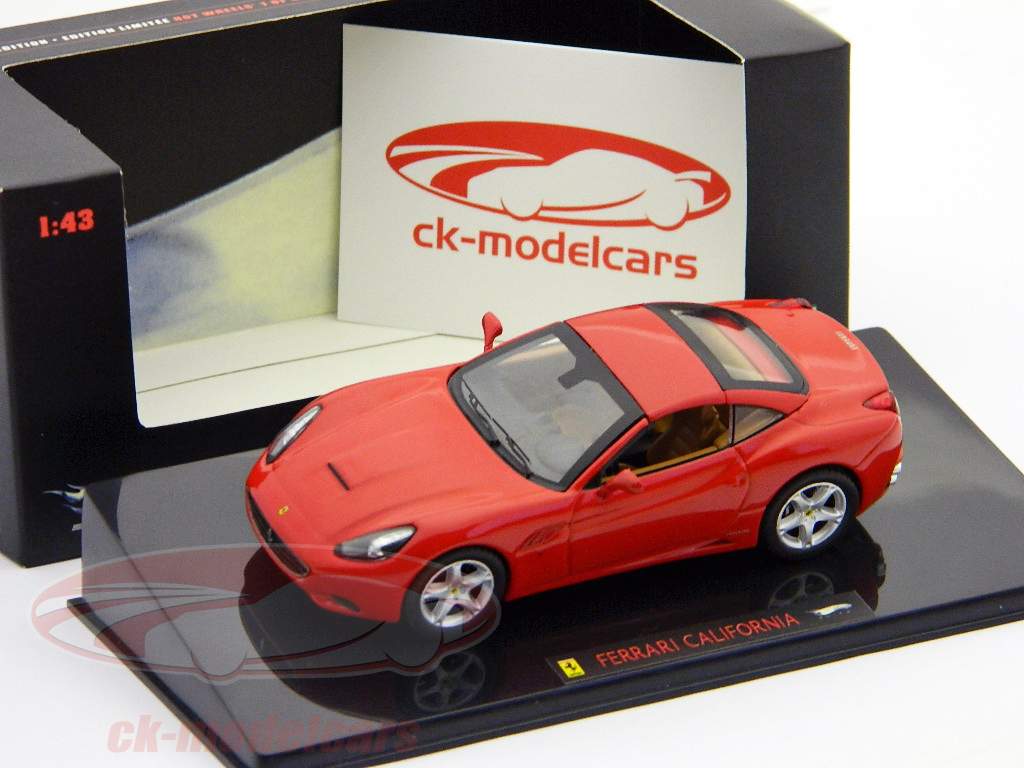 Ferrari California V8 Convertible with Hardtop red 1:43 HotWheels Elite