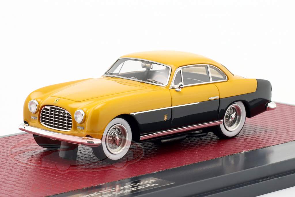 Ferrari 212 Inter Coupe Juan Peron 1952 gul / sort 1:43 Matrix