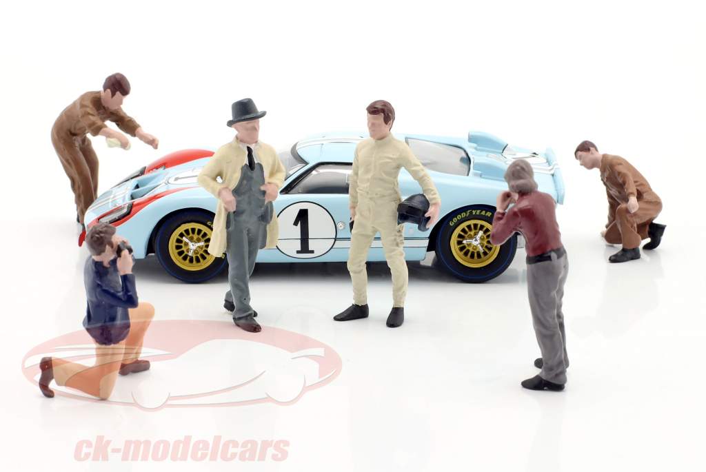 Race Day personnages Set #1 1:43 American Diorama