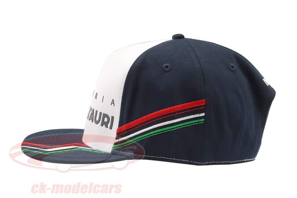 Scuderia Alpha Tauri italiensk GP Flat Cap blå / hvid