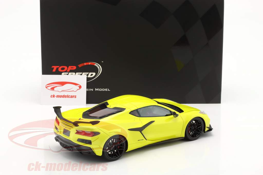 Chevrolet Corvette C8 Z06 建设年份 2023 黄色 1:18 TrueScale