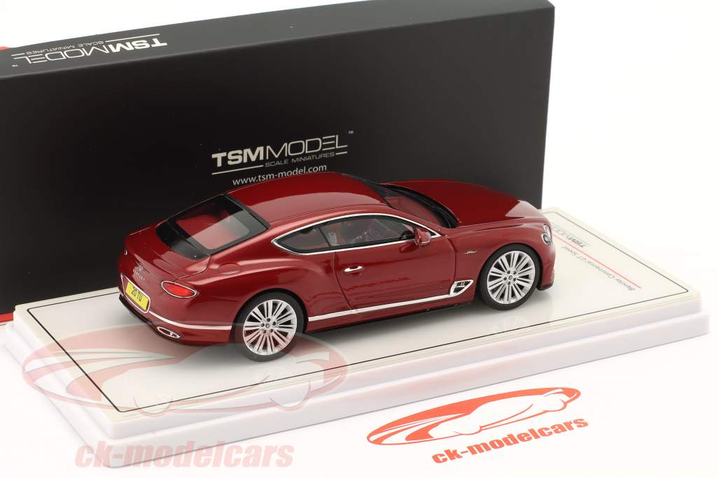 Bentley Continental GT Speed 建設年 2022 candy 赤 1:43 TrueScale