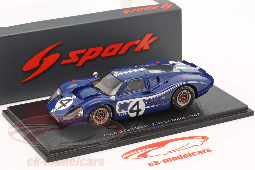 Ford GT40 Mk IV #4 24h LeMans 1967 Hulme, Ruby 1:43 Spark
