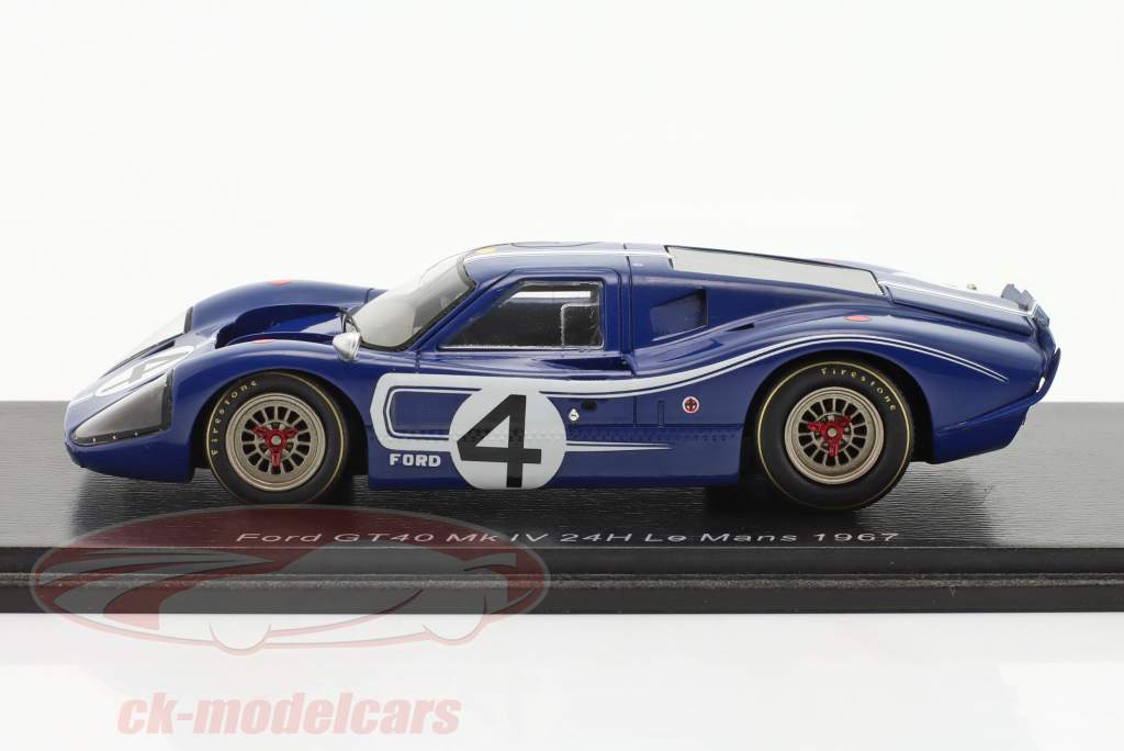 Ford GT40 Mk IV #4 24h LeMans 1967 Hulme, Ruby 1:43 Spark