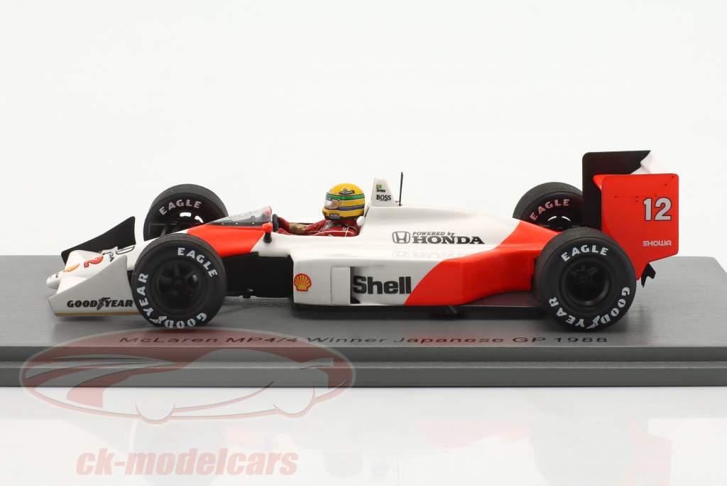 A. Senna McLaren MP4/4 #12 Winner Japan GP formula 1 World Champion 1988 1:43 Spark