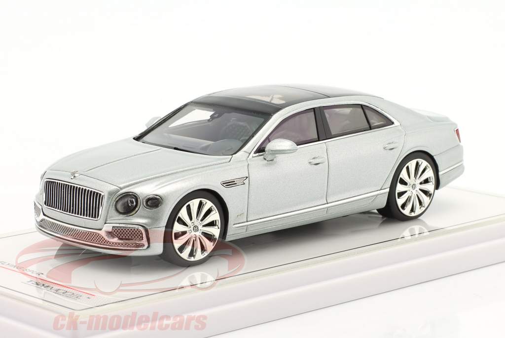 Bentley Flying Spur Byggeår 2021 sølv metallisk 1:43 TrueScale