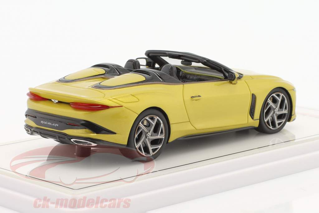 Bentley Mulliner Bacalar コンバーチブル 建設年 2021 黄色 メタリック 1:43 TrueScale