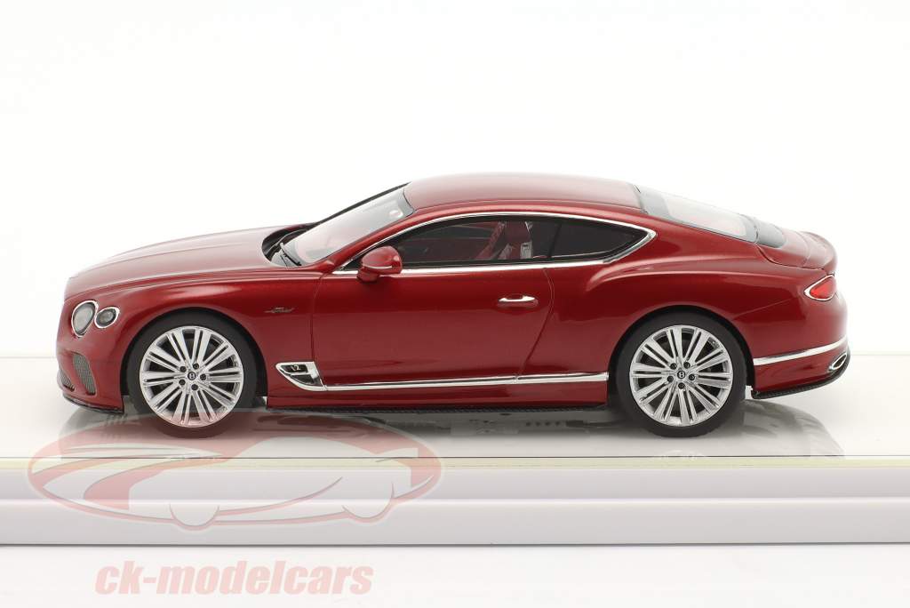 Bentley Continental GT Speed Byggeår 2022 candy rød 1:43 TrueScale