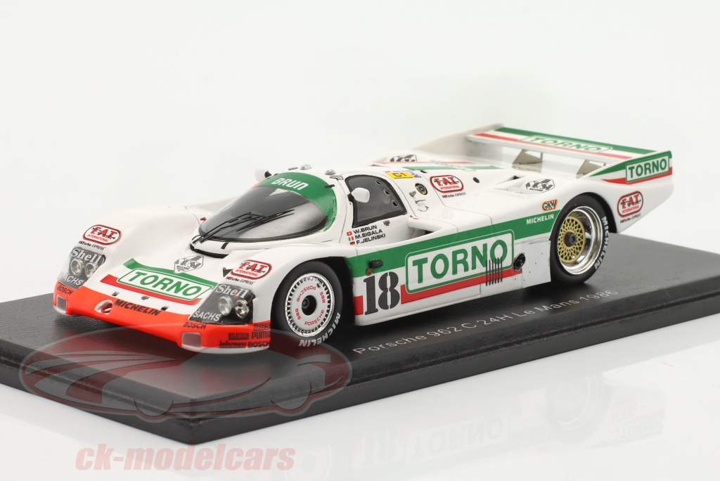 Porsche 962C #18 24h LeMans 1986 Brun Motorsport 1:43 Spark