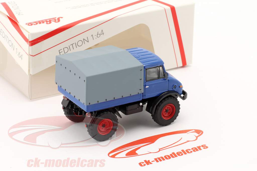 Unimog U406 blau 1:64 Schuco