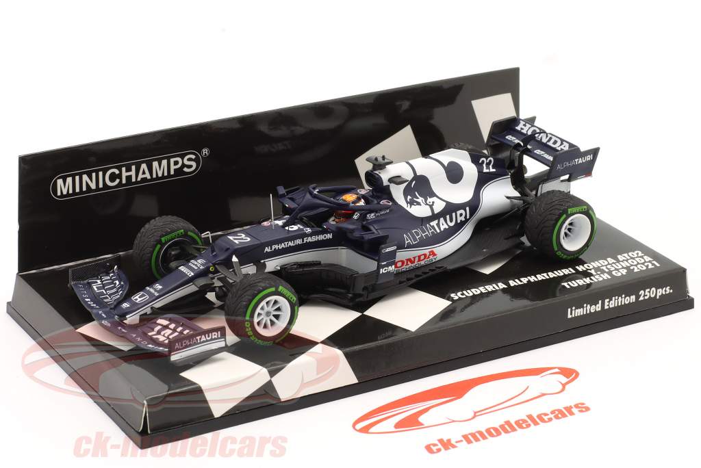 Yuki Tsunoda Alpha Tauri AT02 #22 Turkey GP formula 1 2021 1:43 Minichamps