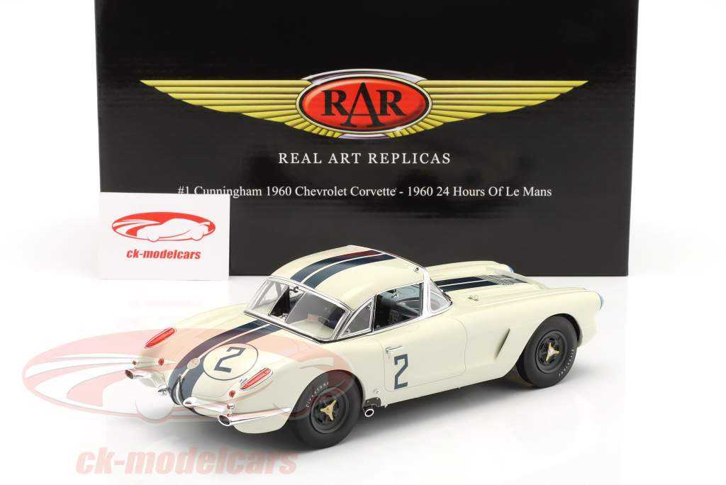 Chevrolet Corvette C1 #2 24h LeMans 1960 1:18 Real Art Replicas