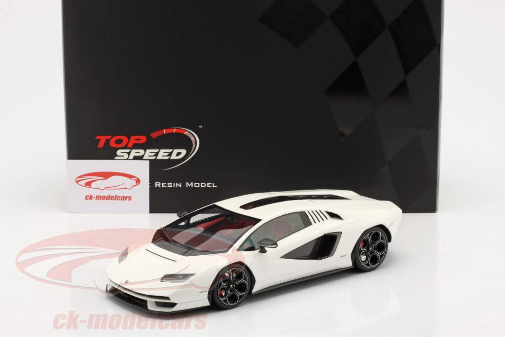 Lamborghini Countach LPI 800-4 year 2022 white 1:18 TrueScale