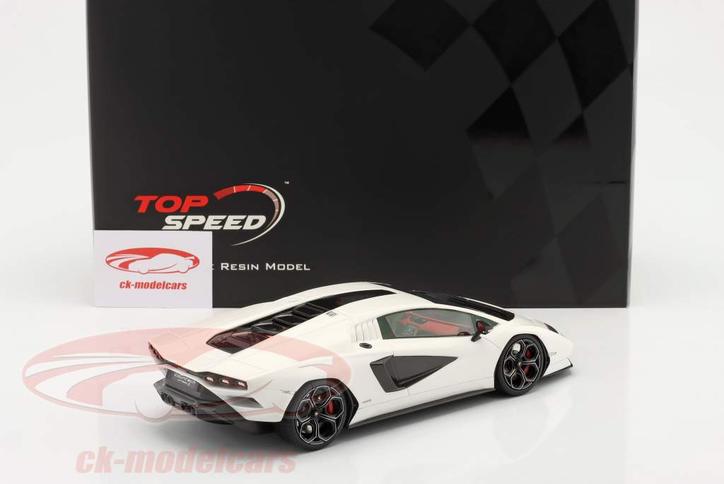 Lamborghini Countach LPI 800-4 Bouwjaar 2022 Wit 1:18 TrueScale