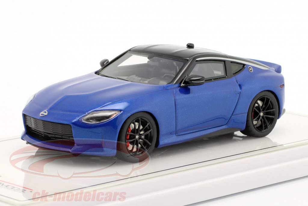 Nissan Z Performance Byggeår 2023 seiran blå / sort 1:43 TrueScale