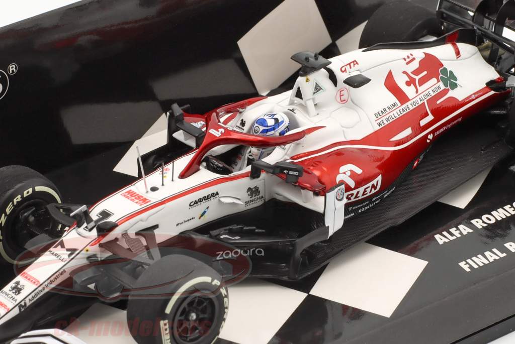 	K. Räikkönen Alfa Romeo Racing C41 #7 Last Race Abu Dhabi Formel 1 2021 1:43 Minichamps