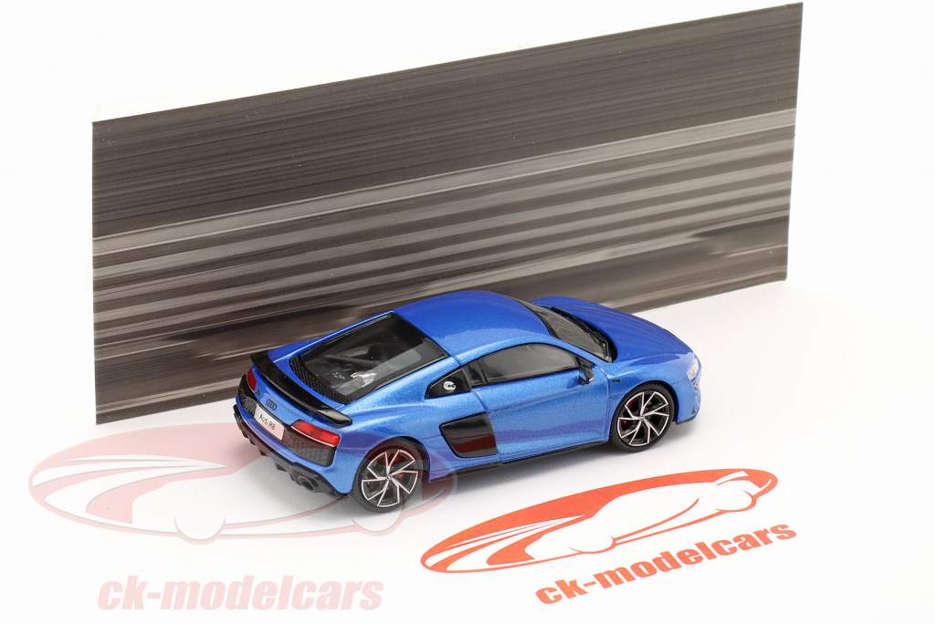 Audi R8 Coupe Performance V10 Baujahr 2021 blau metallic 1:64 KengFai