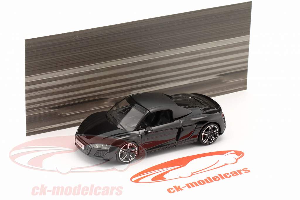 Audi R8 Spyder Performance V10 Bouwjaar 2021 zwart 1:64 KengFai