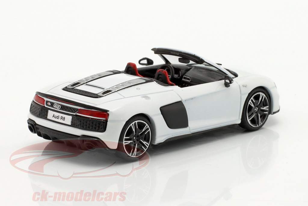 Audi R8 Spyder Performance V10 Baujahr 2021 weiß 1:64 KengFai