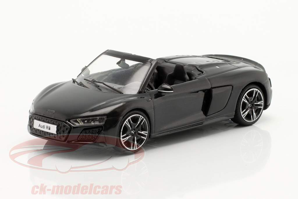Audi R8 Spyder Performance V10 Byggeår 2021 sort 1:64 KengFai