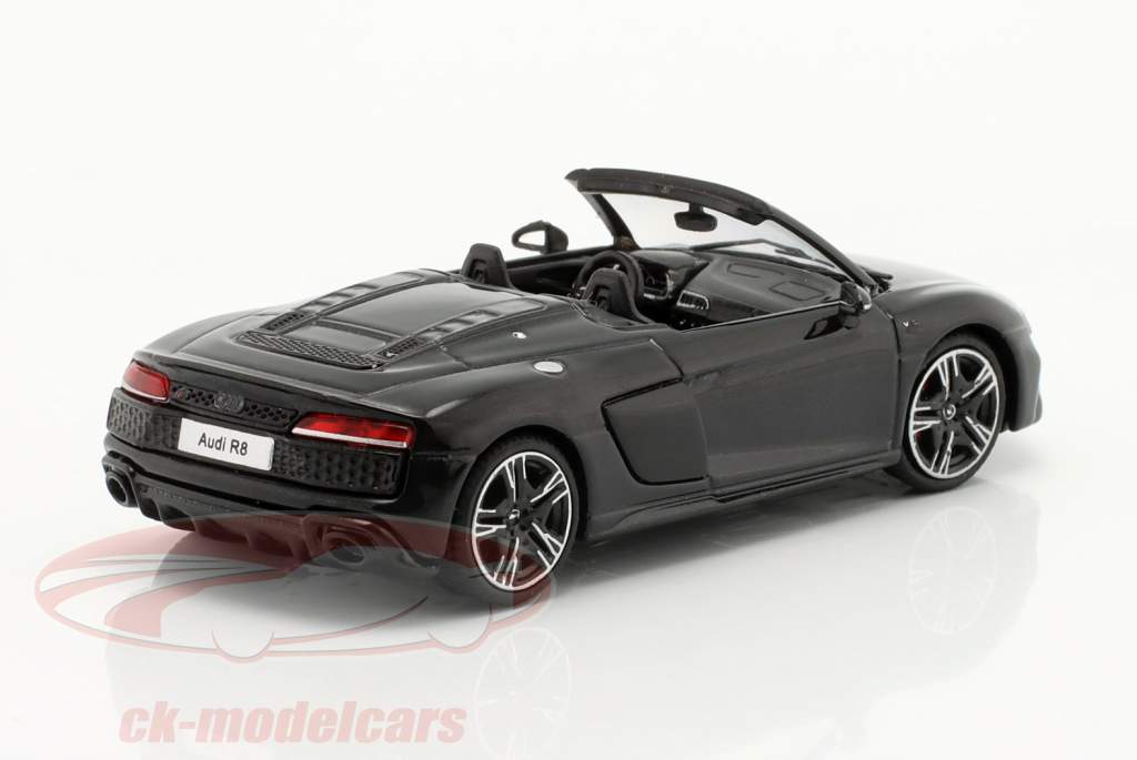 Audi R8 Spyder Performance V10 Byggeår 2021 sort 1:64 KengFai