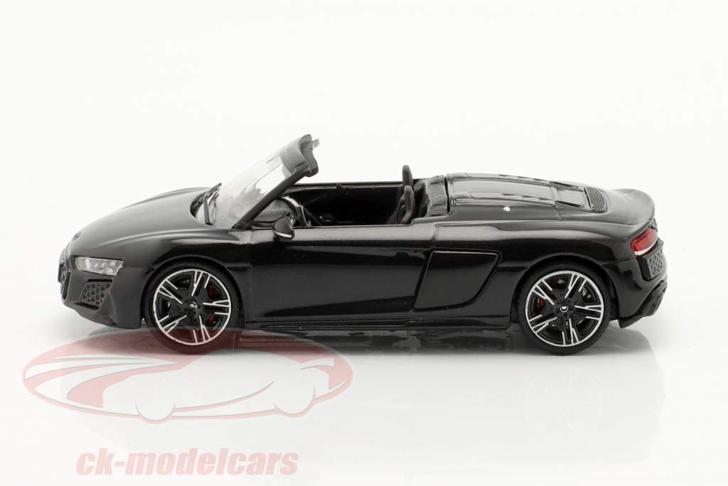 Audi R8 Spyder Performance V10 Bouwjaar 2021 zwart 1:64 KengFai