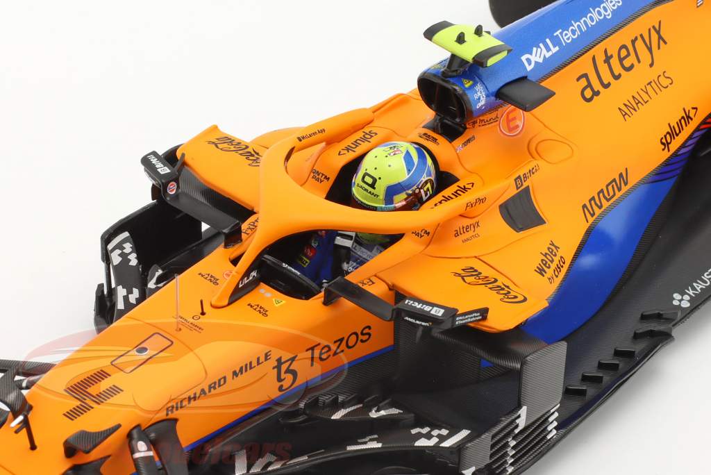 Lando Norris McLaren MCL35M #4 2nd Italian GP formula 1 2021 1:18 Minichamps