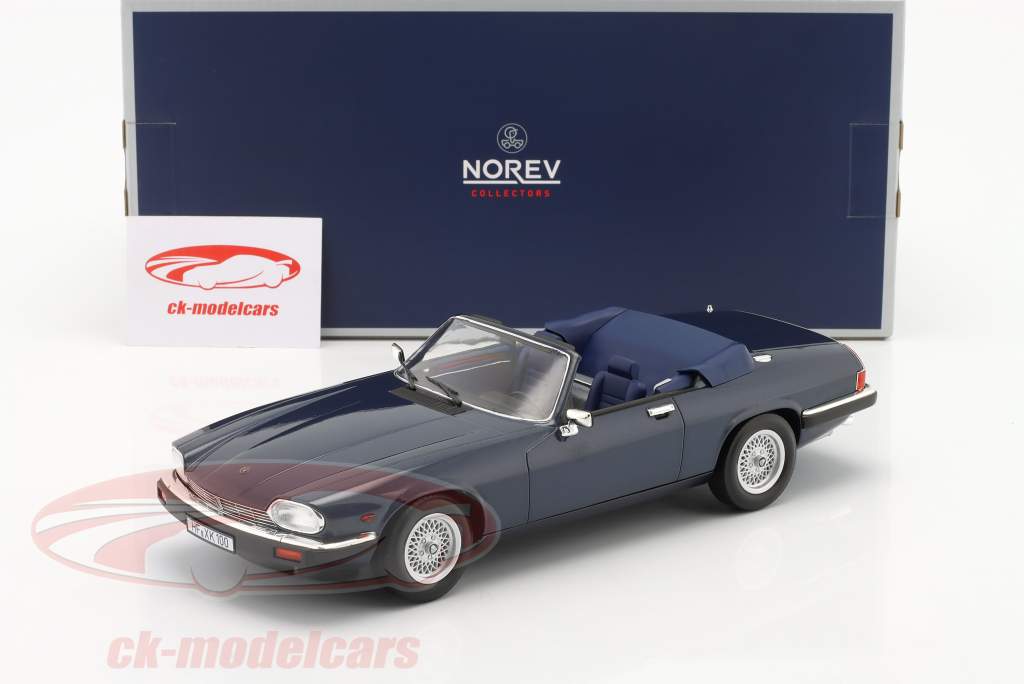 Norev 1:18 Jaguar XJ-S コンバーチブル 建設年 1988 青い
