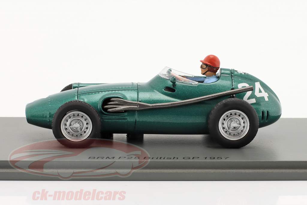 Jack Fairman BRM P25 #24 Storbritanien GP formel 1 1957 1:43 Spark