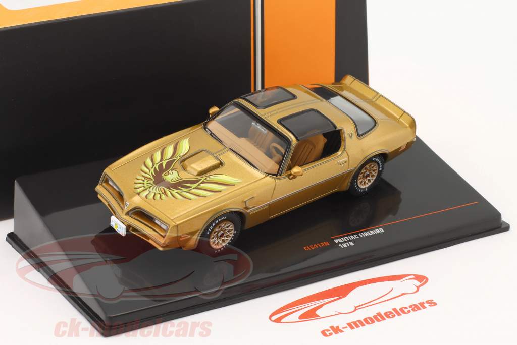 Pontiac Firebird Trans Am ano de construção 1978 ouro metálico 1:43 Ixo