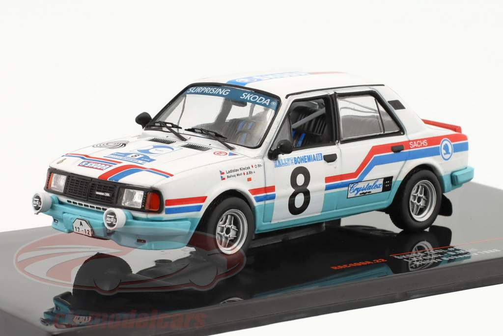 Skoda 130 L #8 5th rally Bohemia 1988 Krecek, Motl 1:43 Ixo