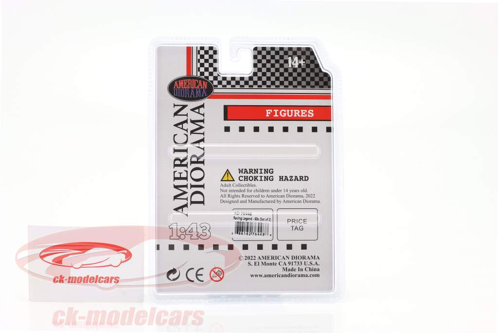 Racing Legends 60&#39;erne tegn Set 1:43 American Diorama