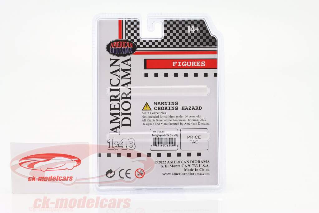 Racing Legends 70s characters Set 1:43 American Diorama