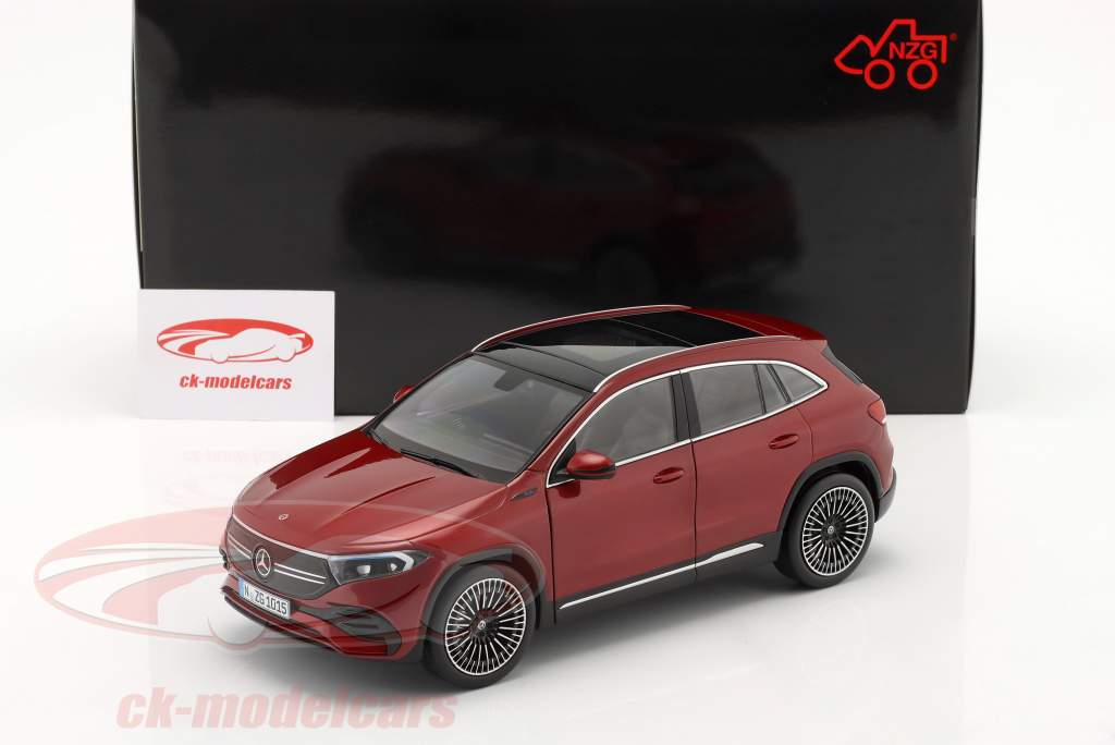 Mercedes-Benz EQA 建设年份 2021 巴塔哥尼亚红 1:18 NZG