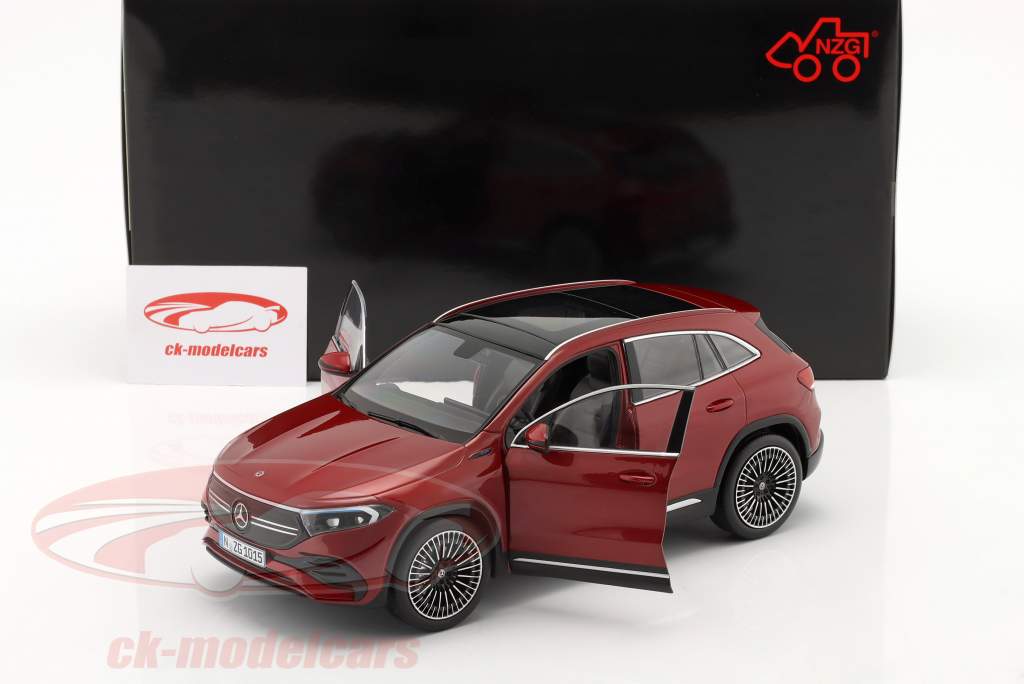 Mercedes-Benz EQA 建设年份 2021 巴塔哥尼亚红 1:18 NZG