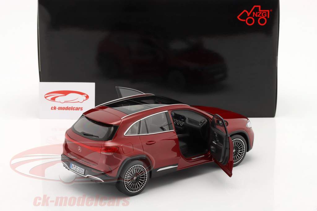 Mercedes-Benz EQA 建设年份 2021 巴塔哥尼亚红 1:18 NZG